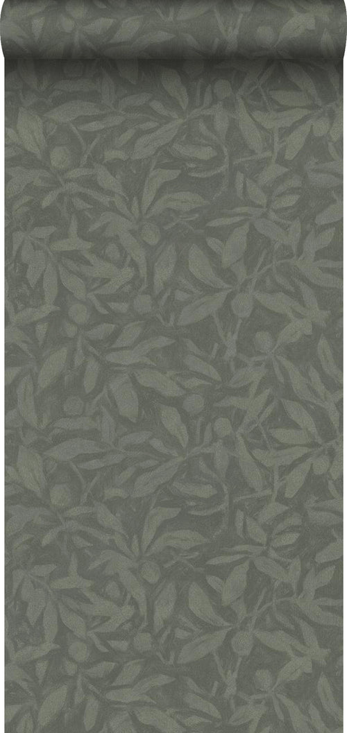 Borastapeter behang bladeren donkergroen - 53 cm x 10.05 m - 660033 - vtwonen shop