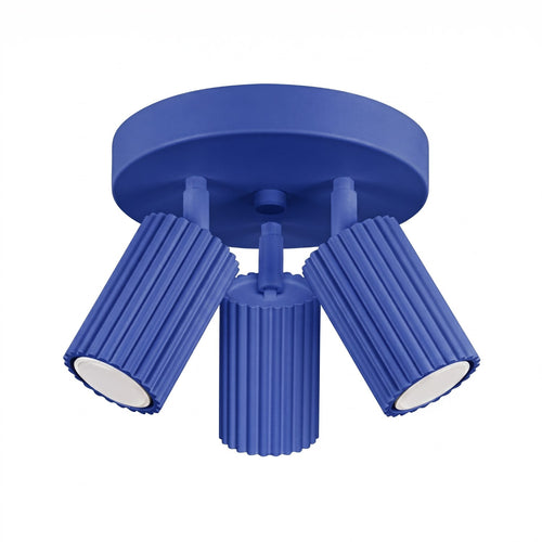Sollux Lighting Plafondlamp KARBON 3P ultramarijn - 19,5x19,5x18cm