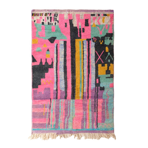 AFK Living vloerkleed Berber - handgemaakt - Wol - 140 cm x 200 cm