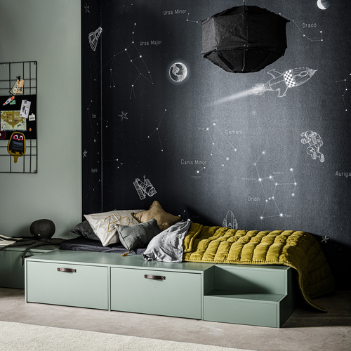 vtwonen bed incl lades Stage - Grenen - Soap - 35x204x131 - vtwonen shop