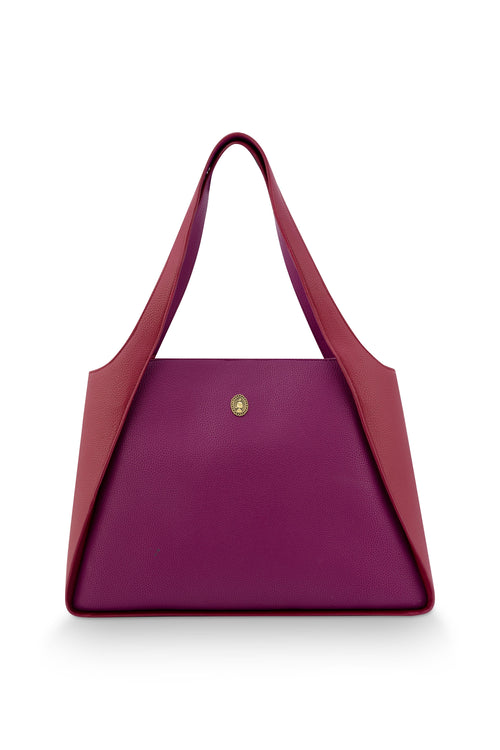 Pip Studio - Filou Schoudertas Dames - Paars - 40x15.5x48cm - vtwonen shop