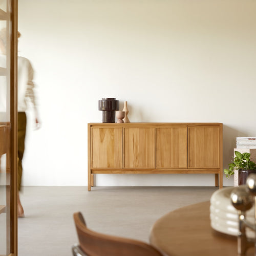 Tikamoon  Teakhouten buffetkast 160 cm - Naturel