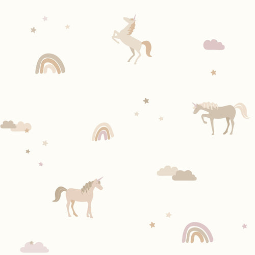 ESTAhome behang unicorns beige - 50 x 900 cm - 139539