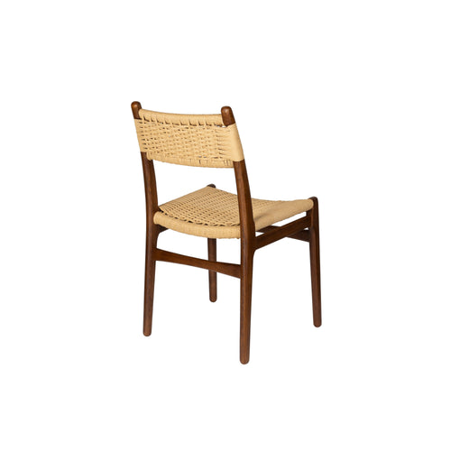 Dutchbone Cecile Eetkamerstoelen Hout in Walnoot kleur - Set van 2