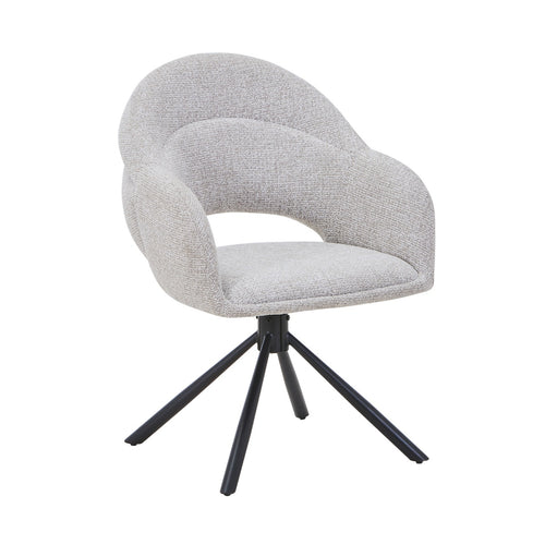 DÉJA Living Eetkamerstoel Celeste - Taupe - Draaibaar - Set van 2 - vtwonen shop