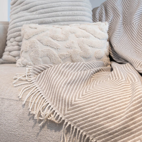 Atmooz plaid Glow - taupe - 150 x 200 cm