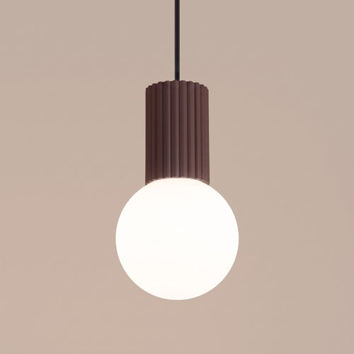 Sollux Lighting Hanglamp HALO 1 bruin - 12x12x120cm