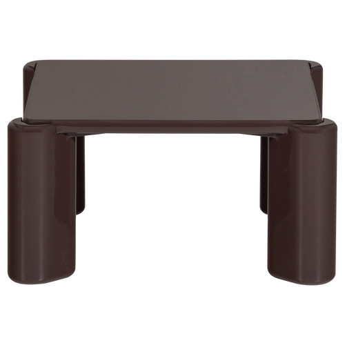 WOOOD salontafel Tiven - Hout - Hoogglans Donkerbruin - 42x80x80