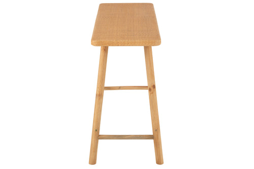 J-Line console Rechthoek - riet/sparhout - naturel - vtwonen shop