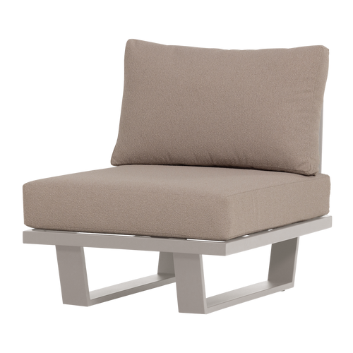 WOOOD loungestoel tuin Bear - Aluminium - Zand - 91x74x44