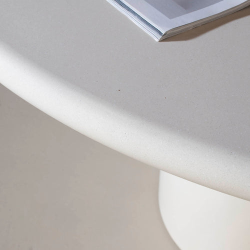 DÉJA Living Eettafel Djurö - Rond Beige Eco Composiet - 130cm - vtwonen shop