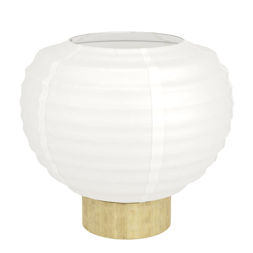 EGLO tafellamp Summerhill - e27 - papier/staal - wit/bruin - vtwonen shop