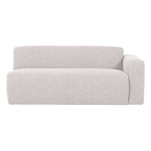 WOOOD 2-zits bank arm rechts Mojo Base - Bouclé - Ecru - 74x185x97