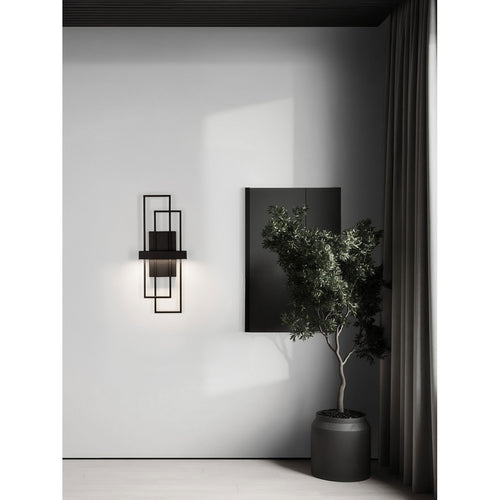 Nova Luce ALIS Geïntegreerde LED-wandlamp Sandy Black Triac dimbare LED 8W 202lm 3200K