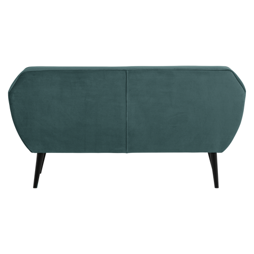 WOOOD bank 150 cm Rocco - Velvet - Groenblauw - 75x150x82
