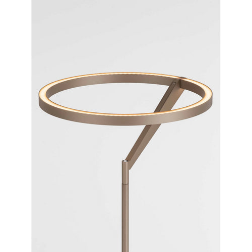 Nova Luce TILIA  Tilia LED-vloerlamp met geïntegreerde verlichting, champagnekleurig, dimbaar met touchbediening, 26W, 1149lm, 3000K