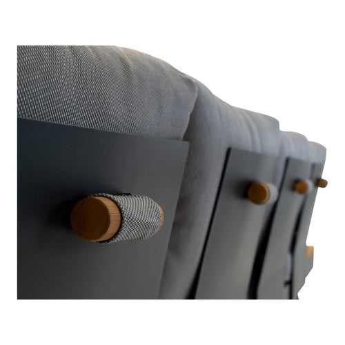 Lesli Living loungebank Barbados - grijs - 245x71x70cm