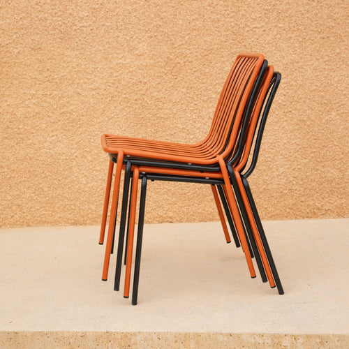 Tikamoon Zwarte metalen tuinstoel - Zwart - vtwonen shop