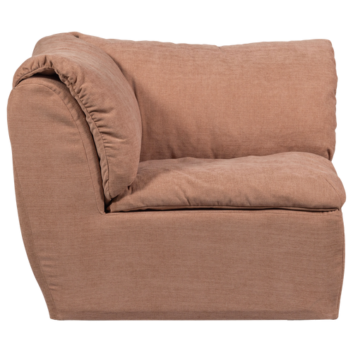 WOOOD hoekelement Baggy - Geweven Chenille - Oudroze - 81x96x96 - vtwonen shop
