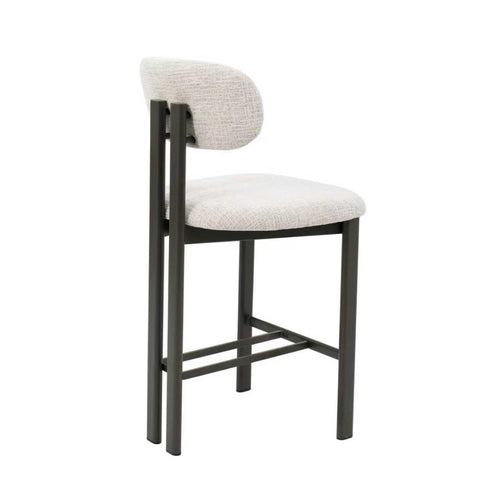 Giga Meubel Barstoel Noor - Beige/Brons - Zithoogte 65cm - Set van 2