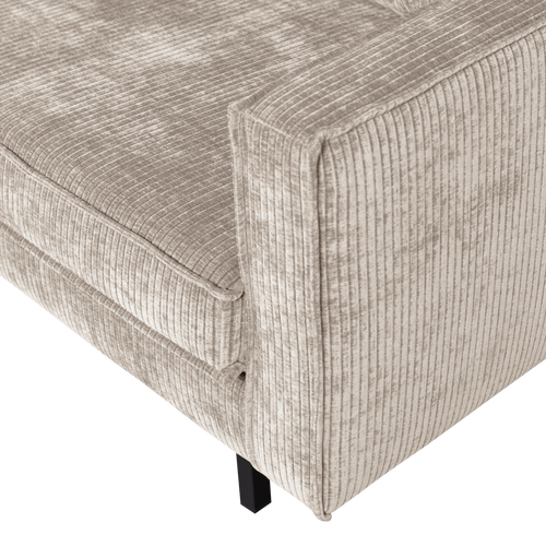 WOOOD 2-zits bank Rodeo - Ribstof - Ecru - 85x150x86