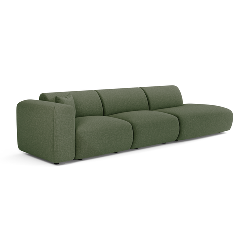 Sia Home - Linkerbank 310 cm MYRA - kruisbinding olijfgroen 310cm