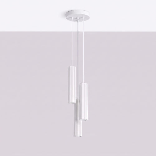 Sollux Lighting Hanglamp RAYO 3P wit - 20x20x108cm