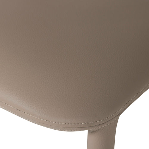 WOOOD eetkamerstoelen Noble - Leerlook - Zand - Set van 2