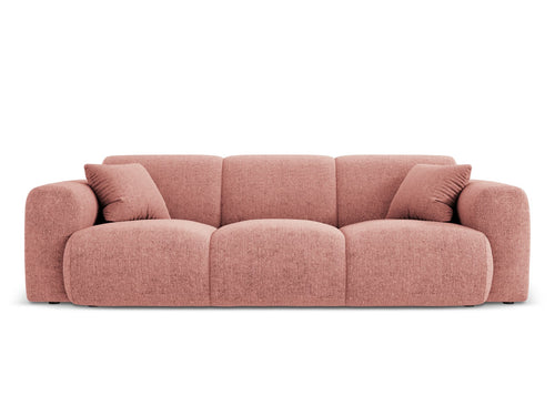Cosmopolitan Design Bank Nolio 3-zits, chenille, roze - 95x235x72cm