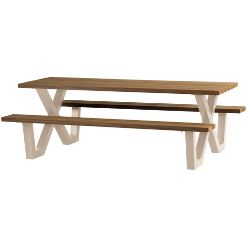 WOOOD picknicktafel Tablo - Ayous - Zand - 75x206x145 cm