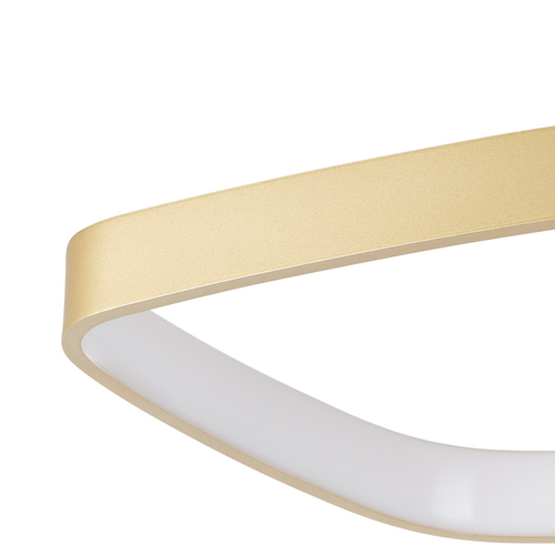 EGLO plafondlamp Vallerosa - led - 58 cm - goud/wit - dimbaar - staal