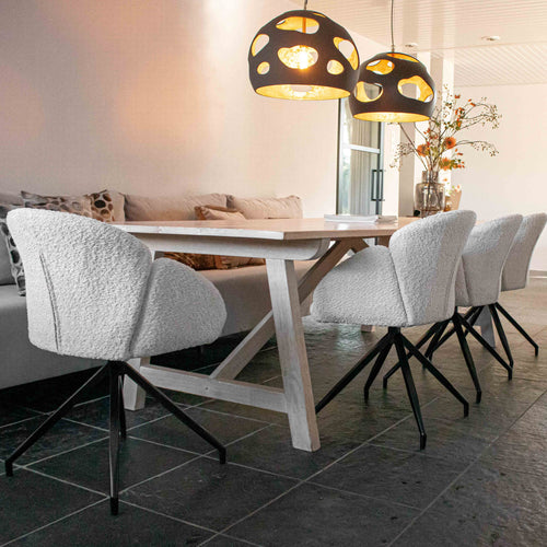 Kick draaistoel Aiko - Crème - vtwonen shop