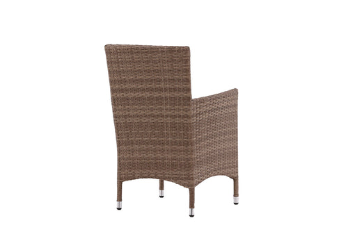 Rebellenclub Tuinstoel Malta - Set van 2 - Bruin