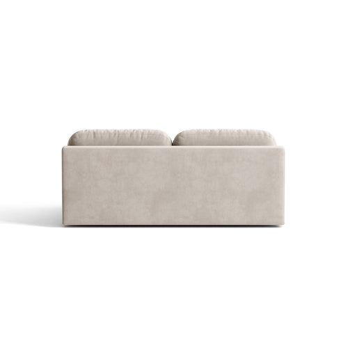 Cosmopolitan Design - Slaapbank met opbergdoos Sophia 3-zits, flueel beige - 110x202x89cm