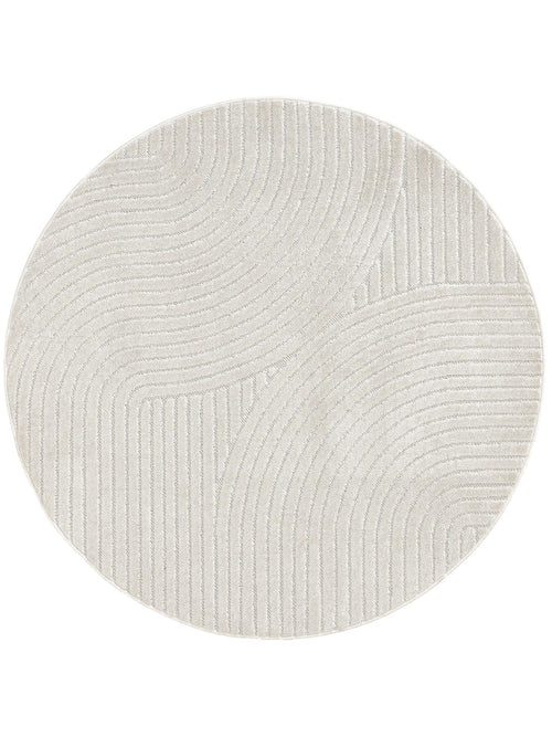 benuta binnen- en buitenkleed Mars - crème - ø 160 cm