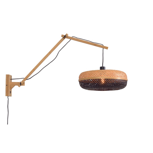 GOOD&MOJO wandlamp Andes - bruin - Ø40cm - vtwonen shop