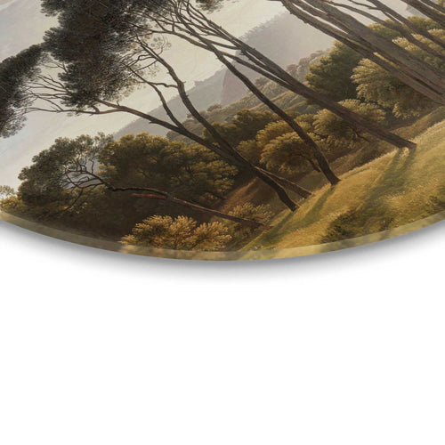 Reinders glasschilderij Hendrik Voogd - Italiaans Landschap - Ø 50cm