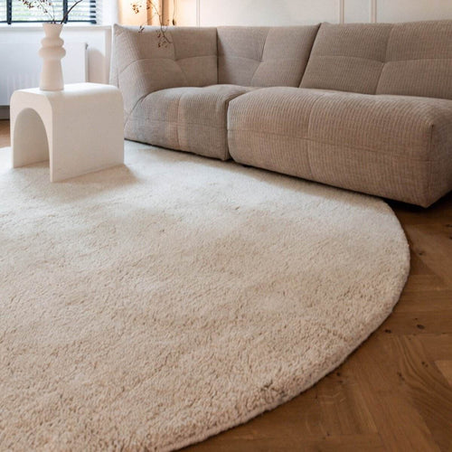 Interieur05 berber vloerkleed Nador - ivoor - Ø 120 cm