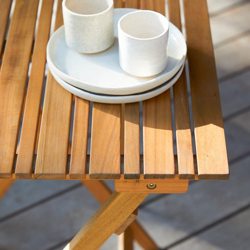 Tikamoon Acaciahouten buitentafel 60 Bistro - Bruin