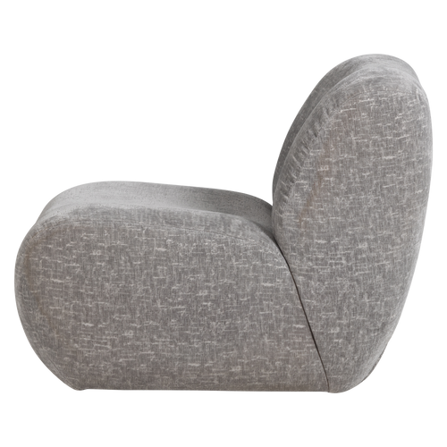 WOOOD fauteuil craquelé Nomu - Velvet - Lichtblauw - 74x76x92