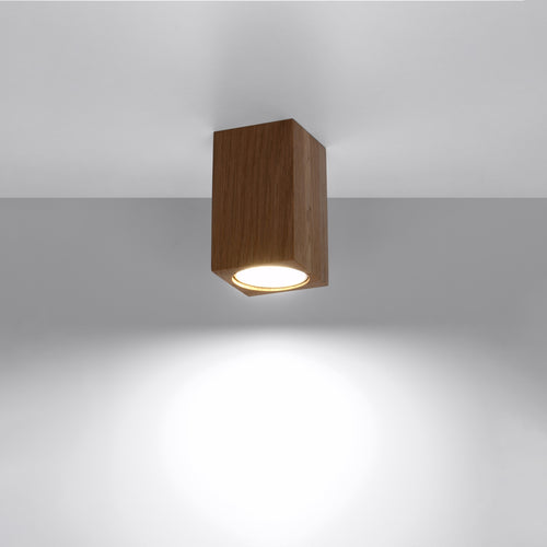 Sollux Lighting Plafondlamp KEKE 10 eik - 6x6x10cm