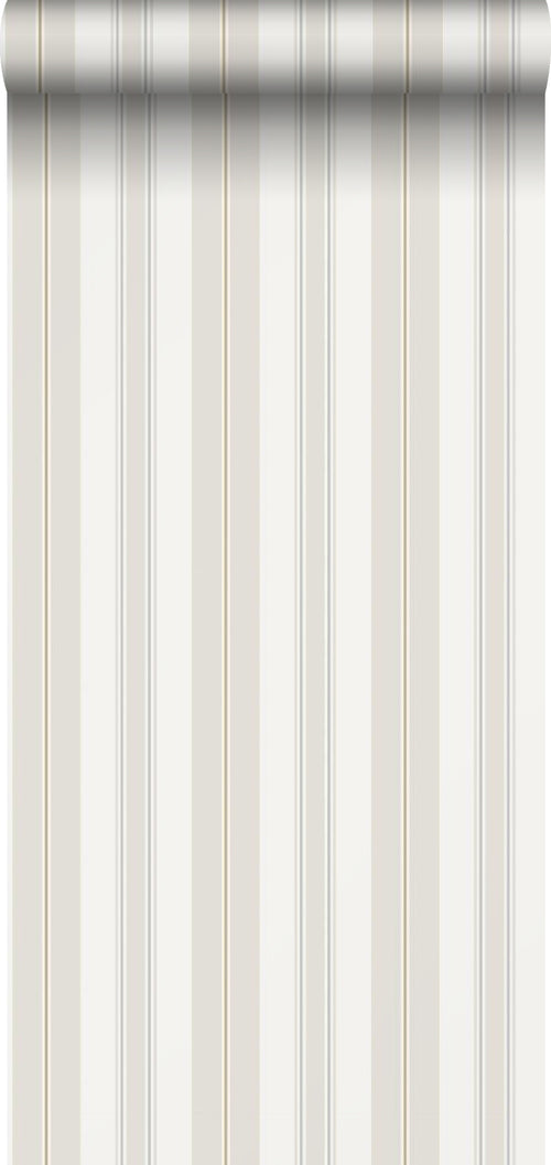 Borastapeter behang strepen beige - 53 cm x 10.05 m - 660929 - vtwonen shop