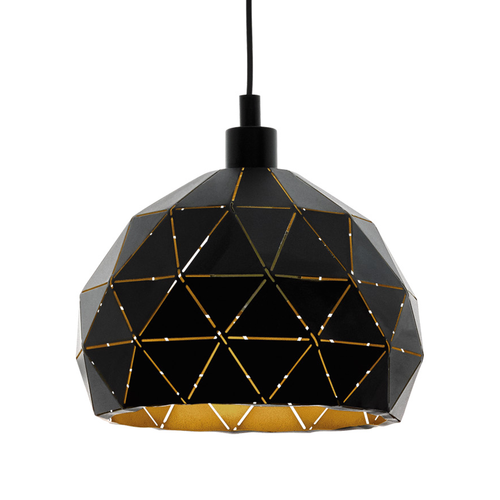 EGLO hanglamp Roccaforte - e27 - ø 40 cm - zwart/goud - vtwonen shop