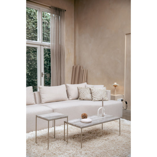 Zuiver Stray Salontafel 91 x 41 cm Marmer/ Metaal Grijs - vtwonen shop