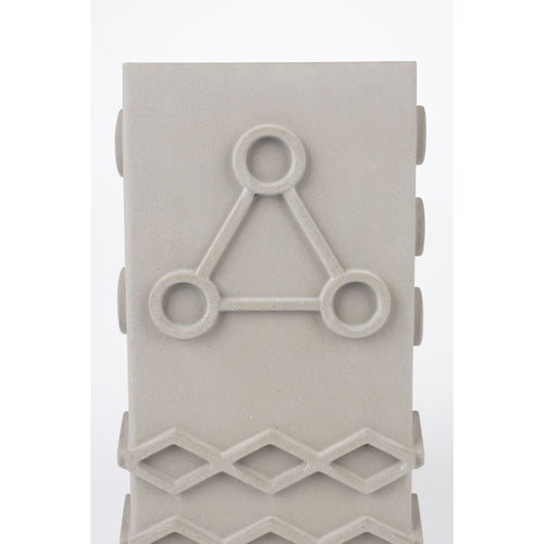 Zuiver Graphic Vaas Vierkant Grijs - vtwonen shop