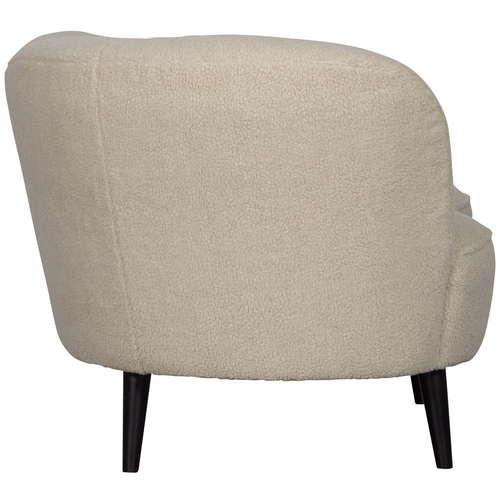 WOOOD lounge fauteuil links Sara - Teddy - Off White - 71x112x81 - vtwonen shop