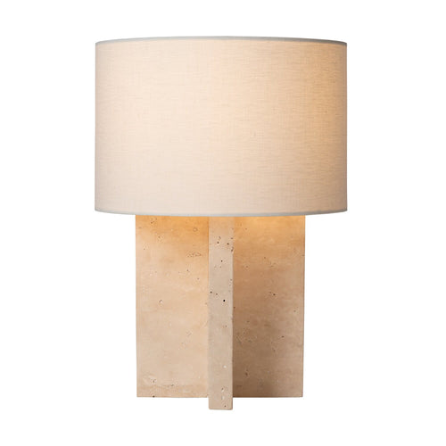 Atmooz tafellamp Gijon - beige - Ø 30 x H 43 cm - E27