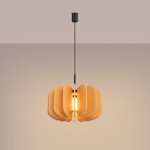 Sollux Lighting Hanglamp MULA 45 geel - 45x45x146cm