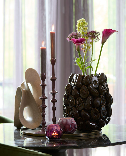 Light & Living decoratie schaal Maes - brons - 40x40x1.5 cm