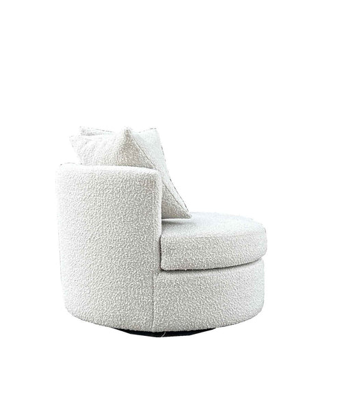 Giga Meubel Fauteuil Thony - Metaal/Bouclé - Beige - vtwonen shop